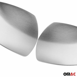 smart fortwo 451 Mirror Covers - Omac - S.Steel - Brushed Silver - '07-'15